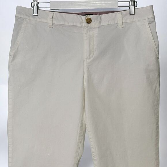 Tommy Hilfiger White Cotton Ankle Slim Fit Chino Trousers (14) - Picture 3 of 13